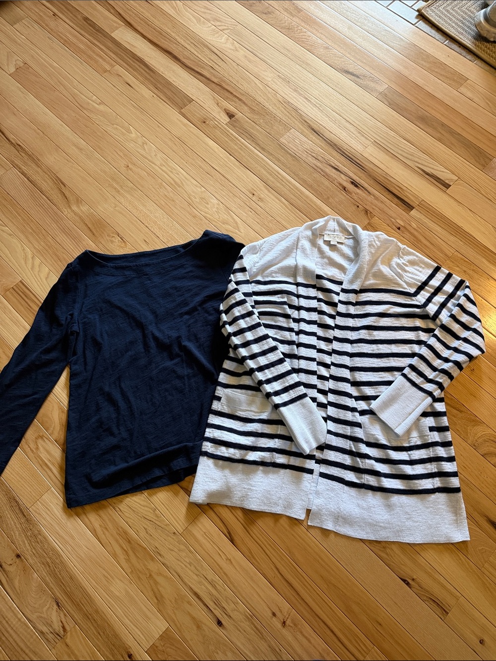LOFT Outlet Navy Crewneck Top
